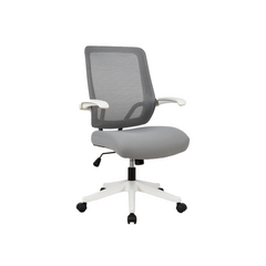 Home Office Desk Chair With Flip Up Armrest, Sponge Seat, Breathable Mesh Mid Back Computer Chair, Swivel Task Chair,Staff Chair, 300LBS Weight Capacity