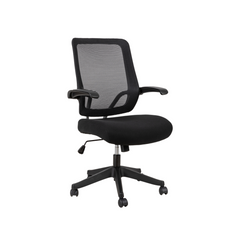 Home Office Desk Chair With Flip Up Armrest, Sponge Seat, Breathable Mesh Mid Back Computer Chair, Swivel Task Chair,Staff Chair, 300LBS Weight Capacity