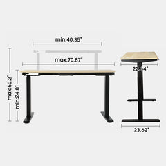 Electric Standing Desk Frame with Dual Motors-D7