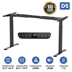 Electric Standing Desk Frame with Dual Motors-D5